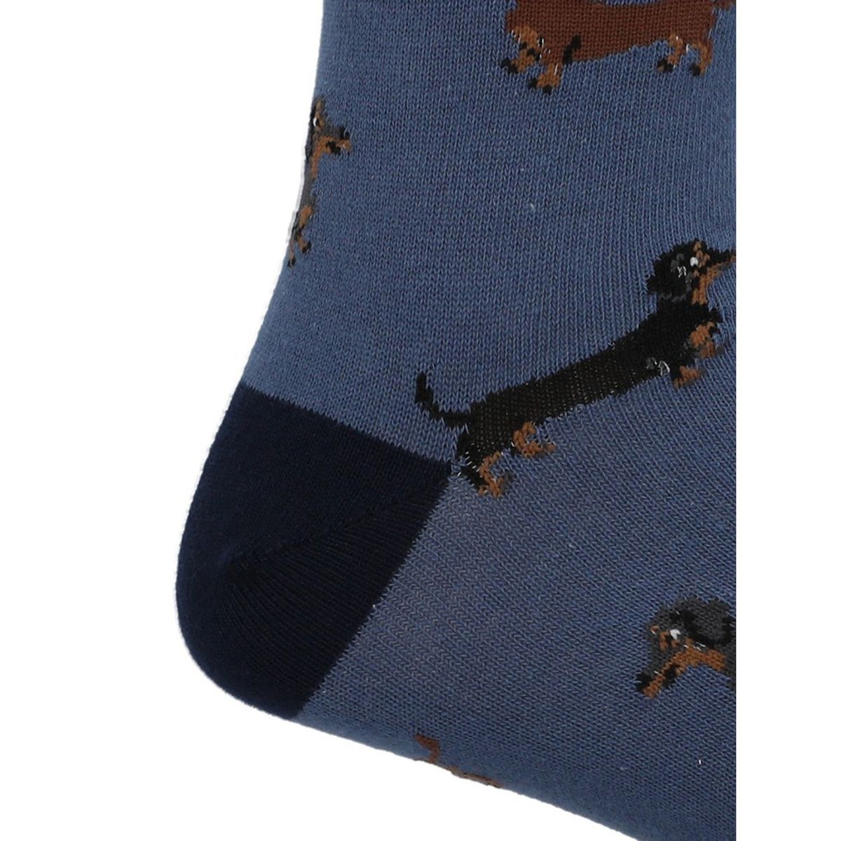 HUSH PUPPIES - Calcetín Algodón Hombre C Cuff Dachshnd Azul HUSH PUPPIES