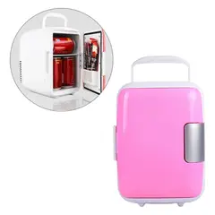 GENERICO - Cooler mini refrigerador auto 12 Volts Rosado
