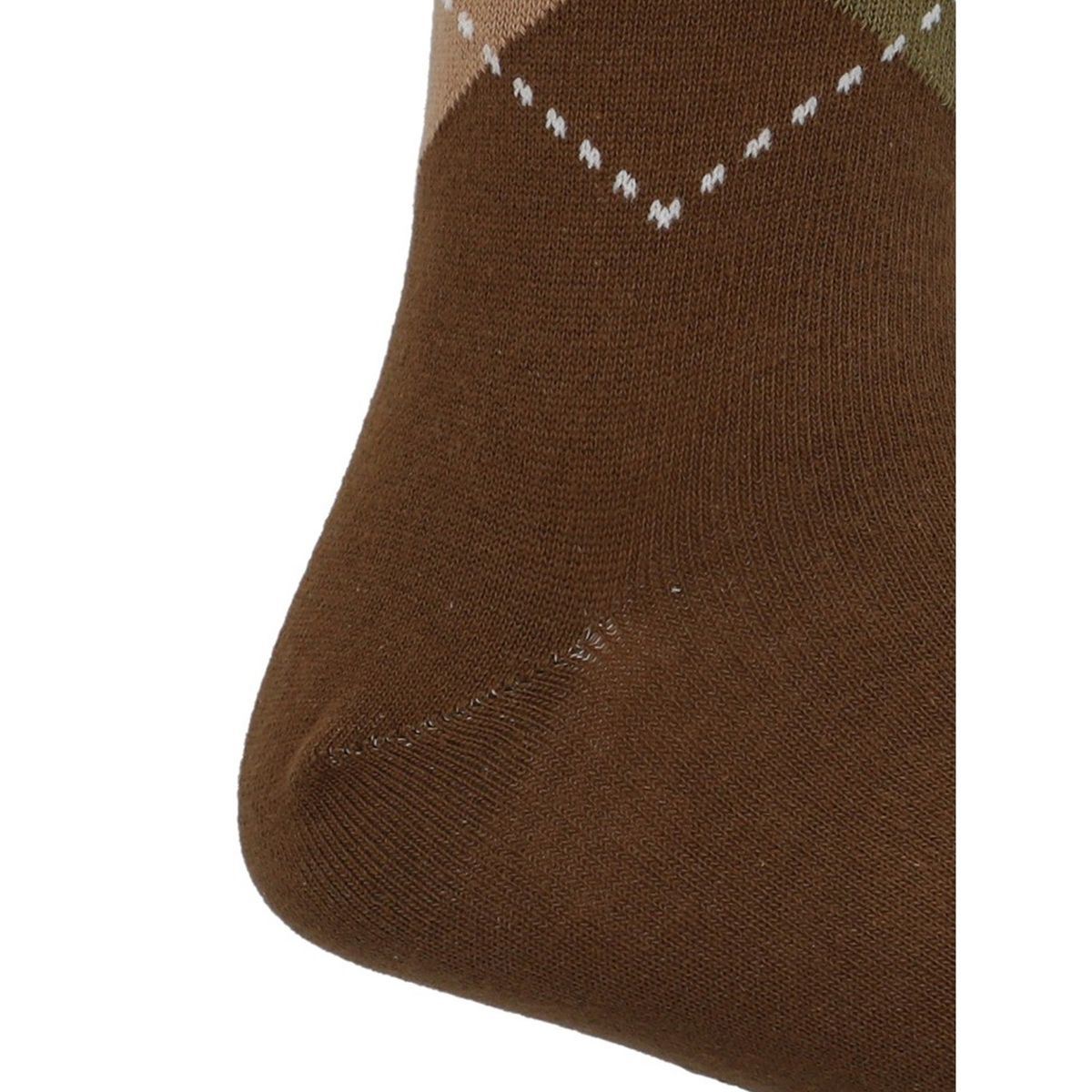 HUSH PUPPIES - Calcetín Algodón Hombre C Cuff Argyle Café HUSH PUPPIES