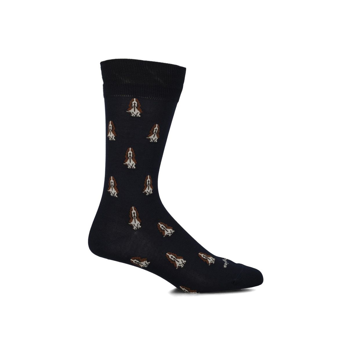 HUSH PUPPIES - Calcetín Algodón Hombre D Basset Logo Azul Oscuro HUSH PUPPIES