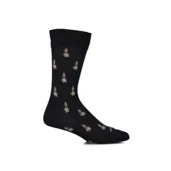 HUSH PUPPIES - Calcetín Algodón Hombre D Basset Logo Azul Oscuro