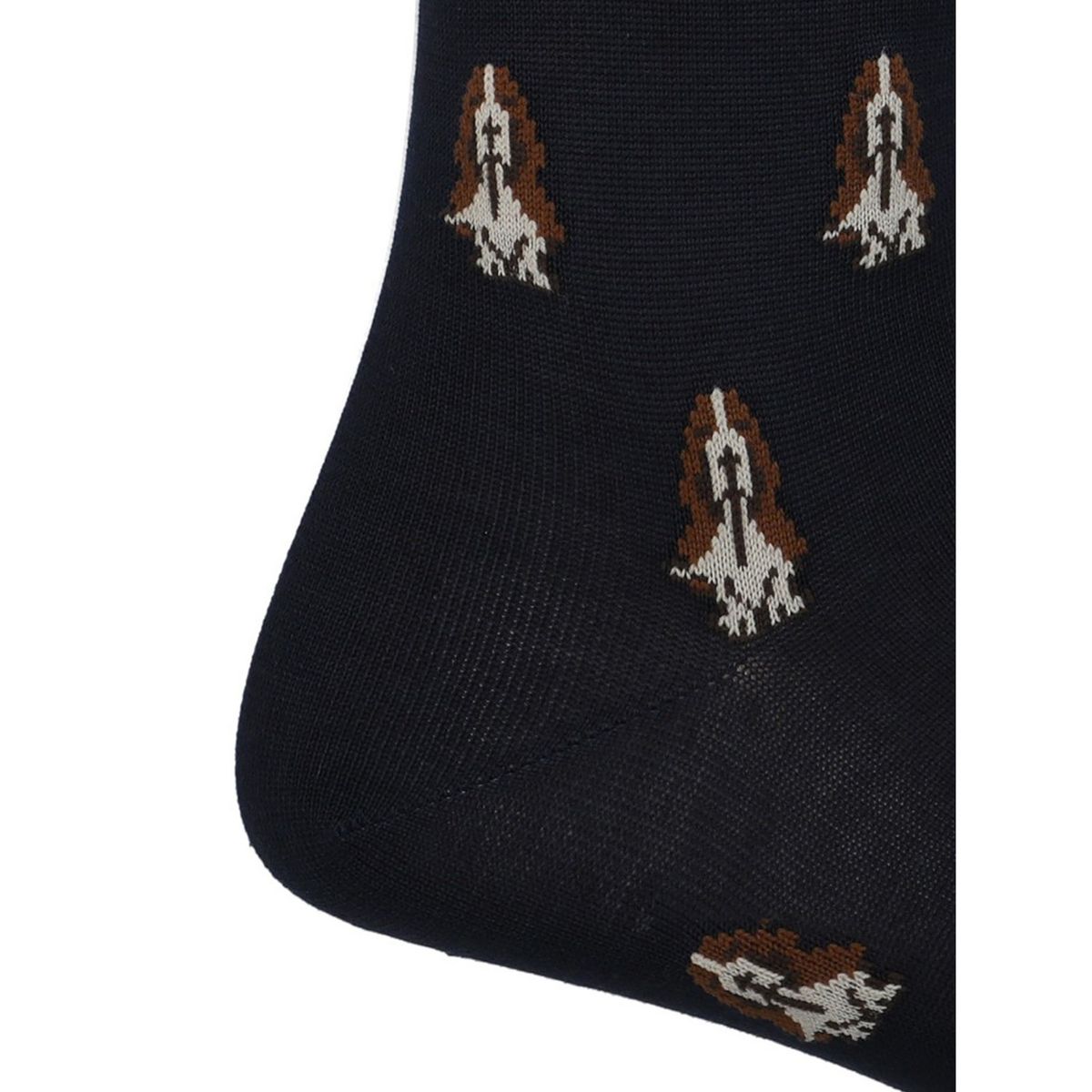 HUSH PUPPIES - Calcetín Algodón Hombre D Basset Logo Azul Oscuro HUSH PUPPIES