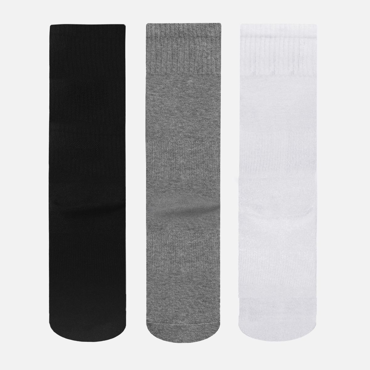 HAKA HONU - Calcetín Unisex Las Tres Puntas Pack Medio Negro / Gris / Blanco Haka Honu