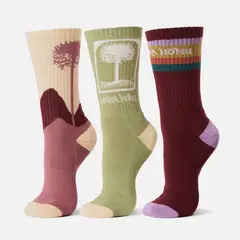 HAKA HONU - Calcetín Mujer Las Tres Puntas Pack Medio Multicolor