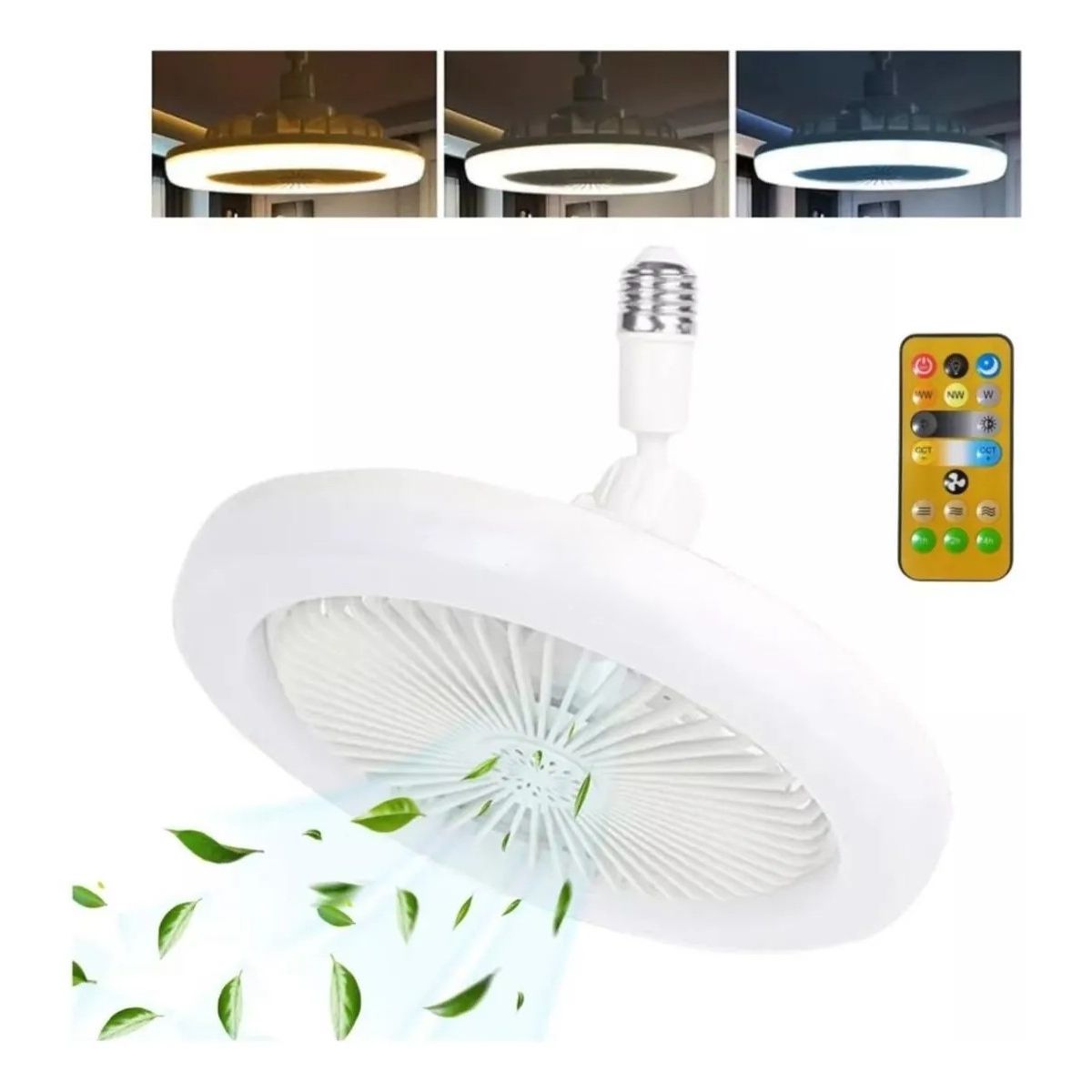 MOVI - VENTILADOR DE TECHO 3 EN 1 CON LUZ LED