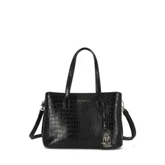 HUSH PUPPIES - Cartera Mujer Croco Bag Negro