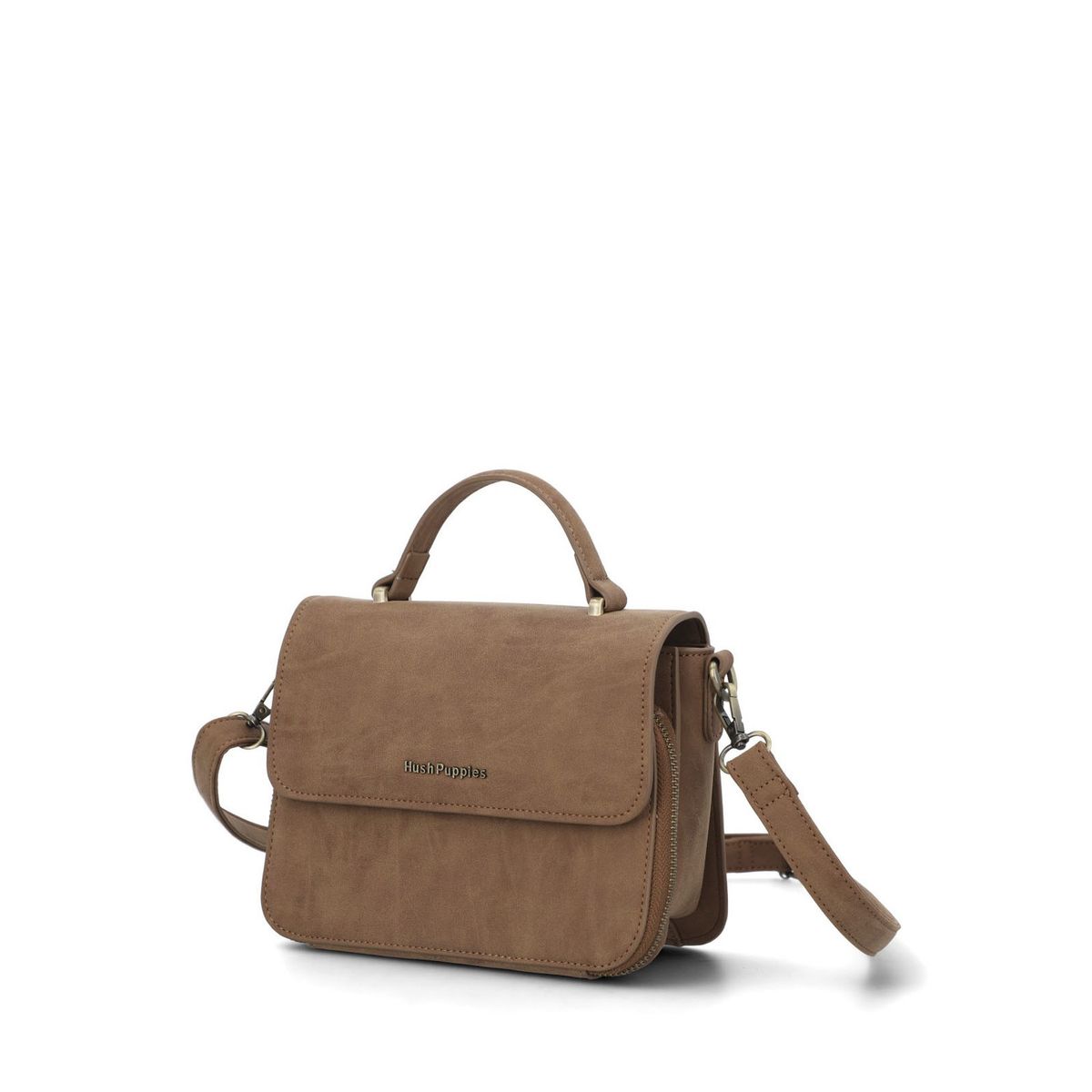 HUSH PUPPIES - Cartera Mujer Darby Cross Caramelo HUSH PUPPIES