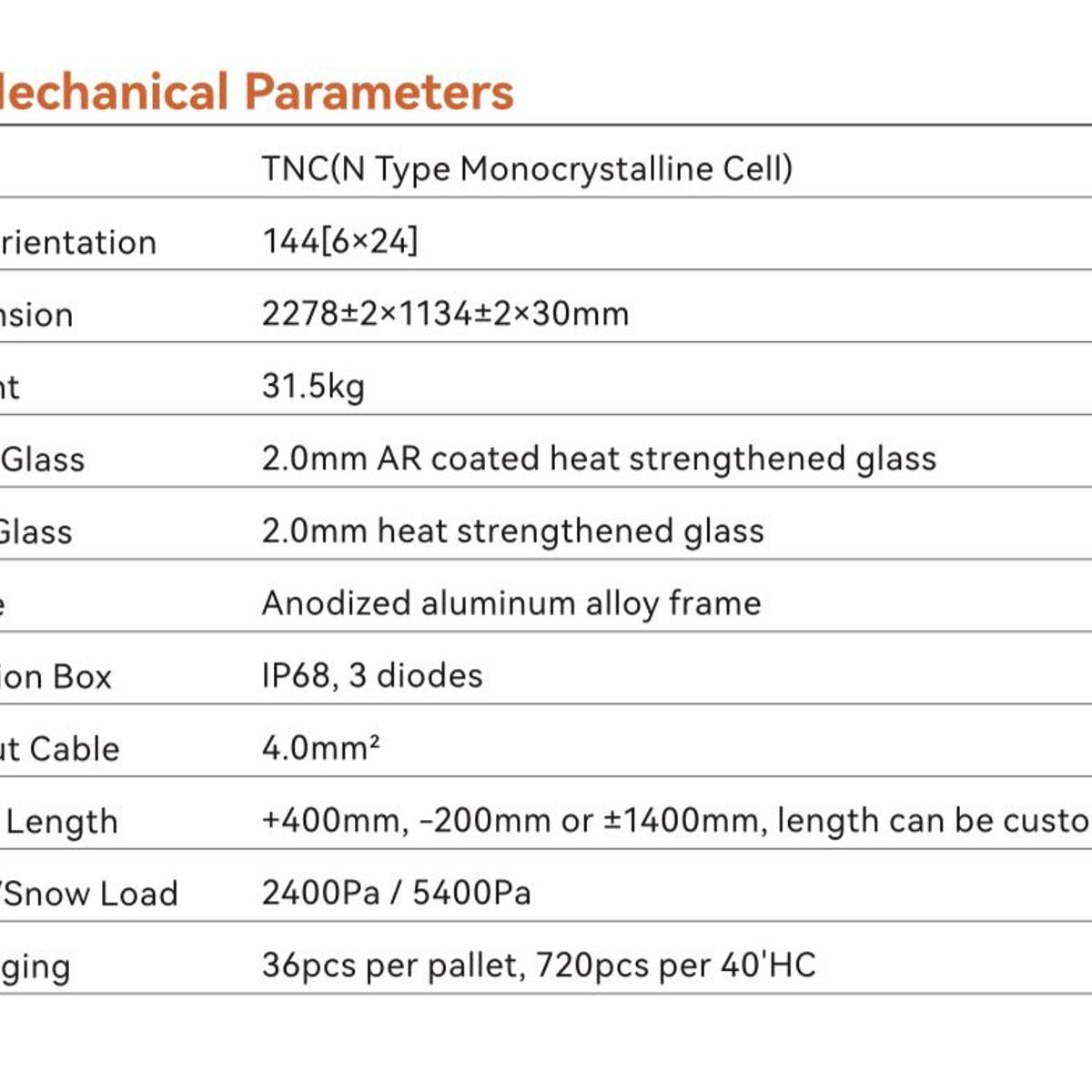 GENERICO - Panel Solar Bifacial TW-Solar 590W
