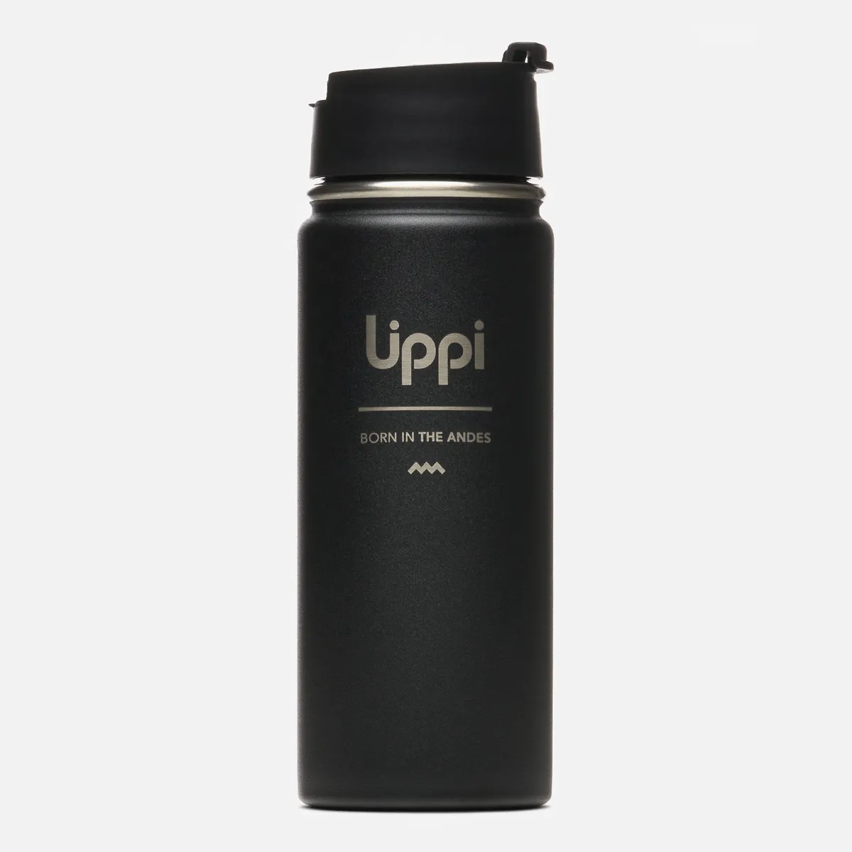 LIPPI - Botella Light Steel Hot Top Bottle 550 ml Negro  Lippi