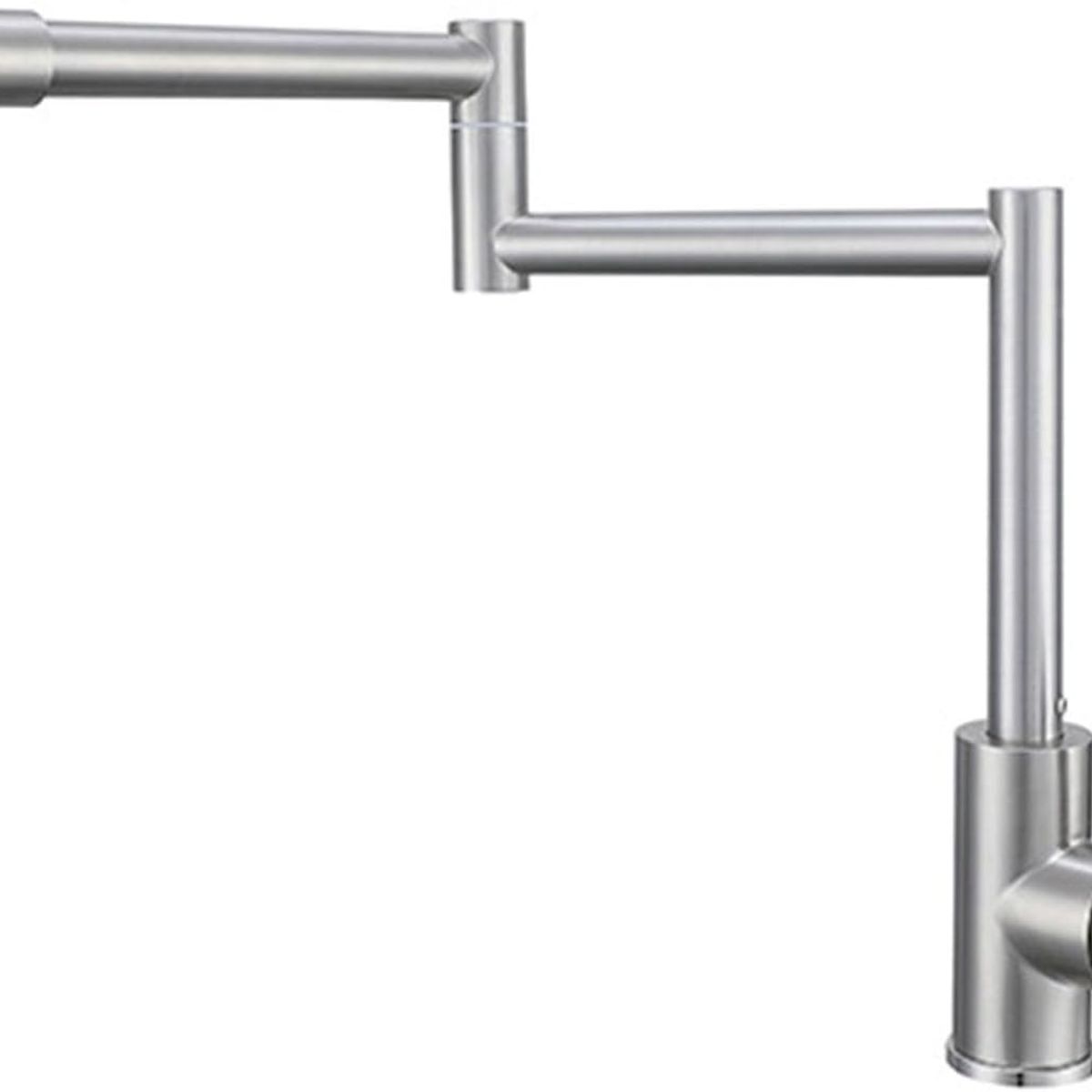 PUREPOWER - Grifo de cocina plegable giratorio de 360° grifo de cocina con brazo oscilante de doble articulación