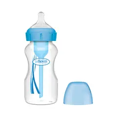 DR BROWNS - Mamadera Boca Ancha Options+ 270ml Azul