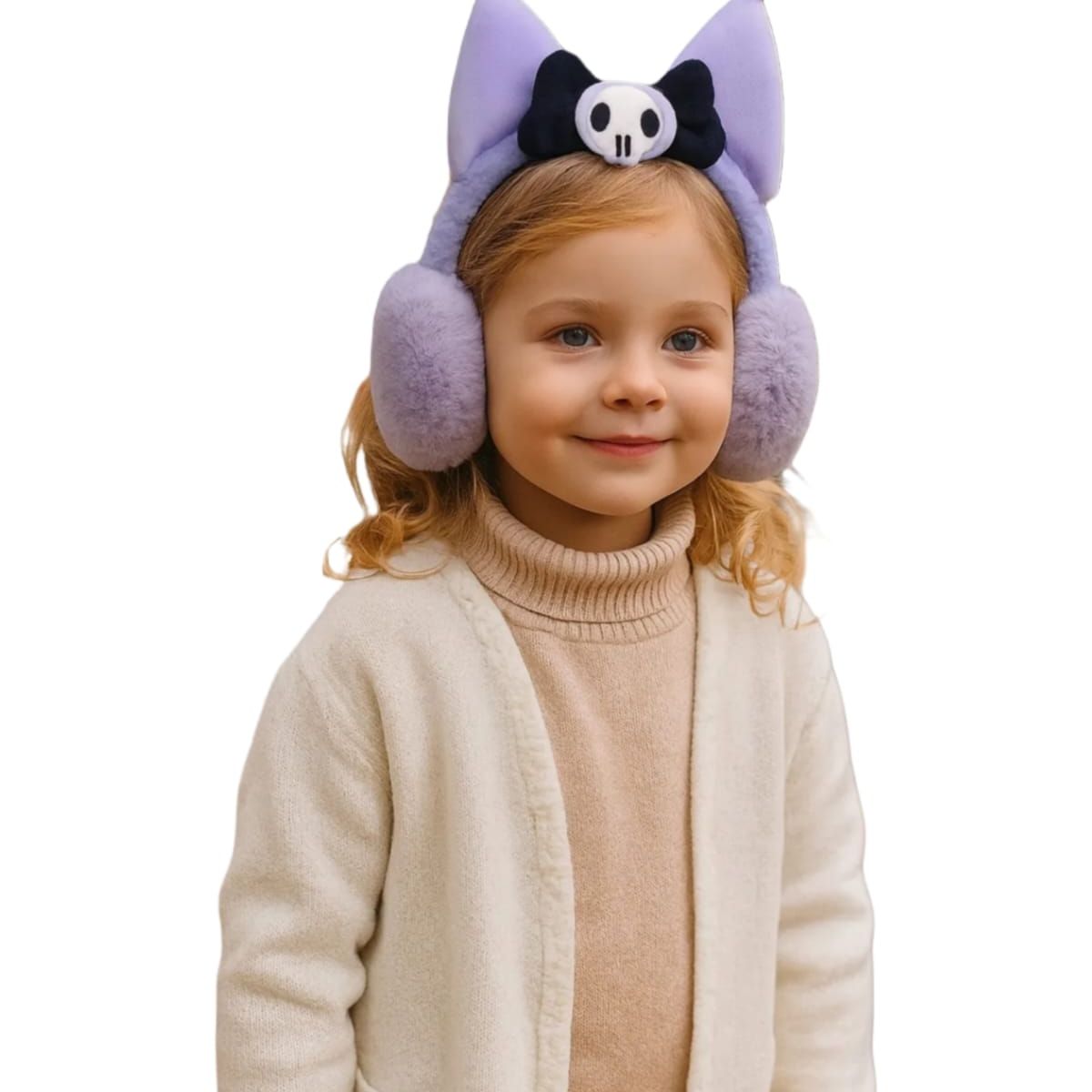 QIKUN - Orejeras de Invierno  Infantil Kawaii Ultra Soft Orejeras Kuromii-Cinnamorolll-Melodyy