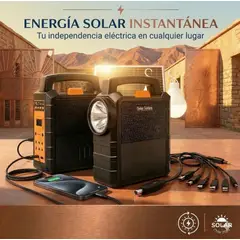 MOVI - Kit Solar Portátil 4 Ampolletas Radio Carga USB Camping Emergencia