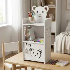 ARMONIA - Organizador Mini Oso con Puerta para Accesorios Papelería
