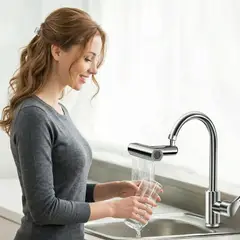 MOVI - Cabezal Para Llave De Lavaplatos 4 En 1 Giratorio 360 Grados