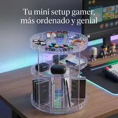ARMONIA - Torre Organizadora Gamer Acrílica Giratoria 360°