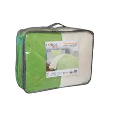 DORAL - CUBRECAMA SHERPA EMBOSSED KIDS 1.5 PLAZAS VERDE