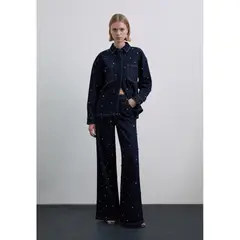 SCALPERS - Pantalón Denim Con Abalorios