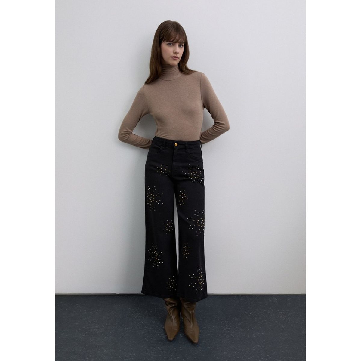 SCALPERS - Jeans Culotte Tachuelas