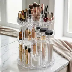 ARMONIA - Organizador Acrílico Giratorio para Cosméticos