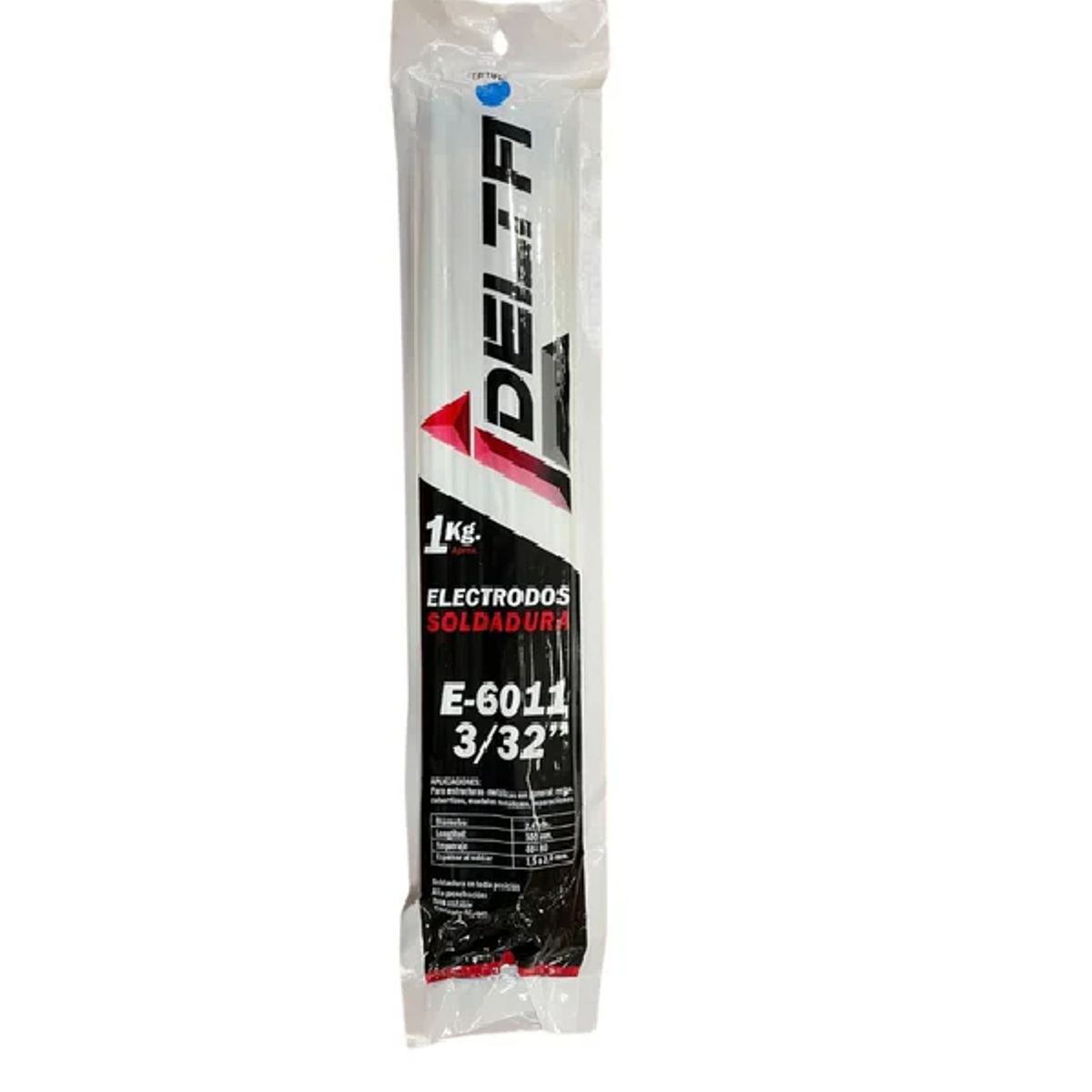 DELTA - ELECTRODO SOLDADURA 6011 3/32 (2,5mm) FORMATO 1 KG DELTA