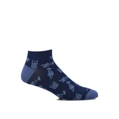 HUSH PUPPIES - Calcetín Algodón Hombre Ped Music Azul