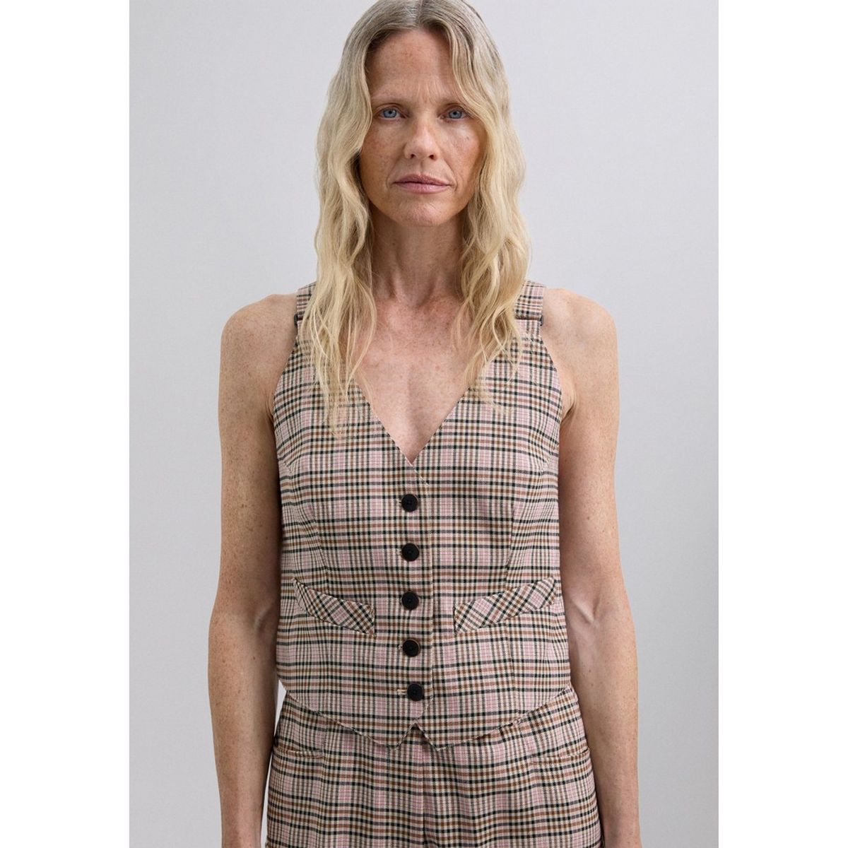 SCALPERS - Chaleco Cuadros Tirantes