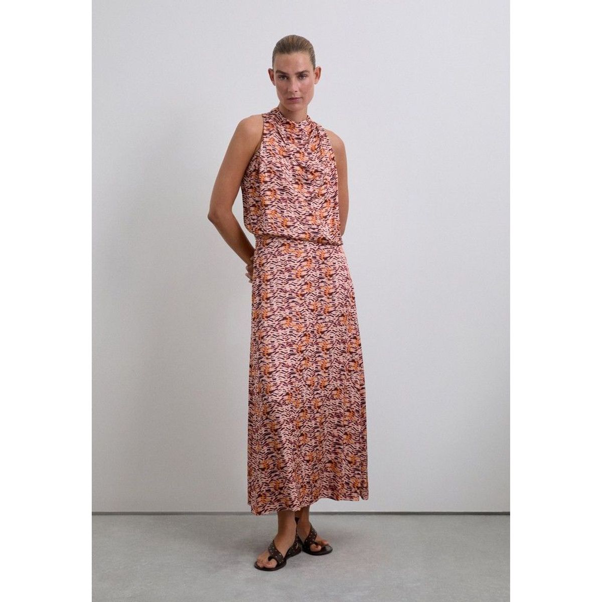 SCALPERS - Falda Midi Fluida Estampada
