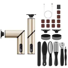 PUREPOWER - Limador eléctrico para pies Removedor de callos Foldable de pie eléctrico 2en1