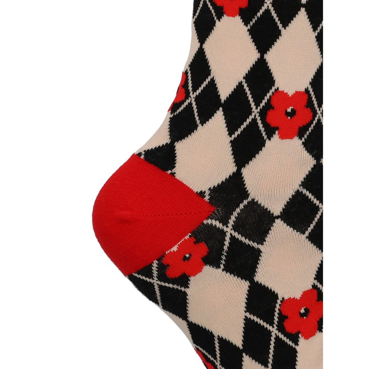 HUSH PUPPIES - Calcetín Algodón Mujer C Cuff Rombo Burdeo HUSH PUPPIES