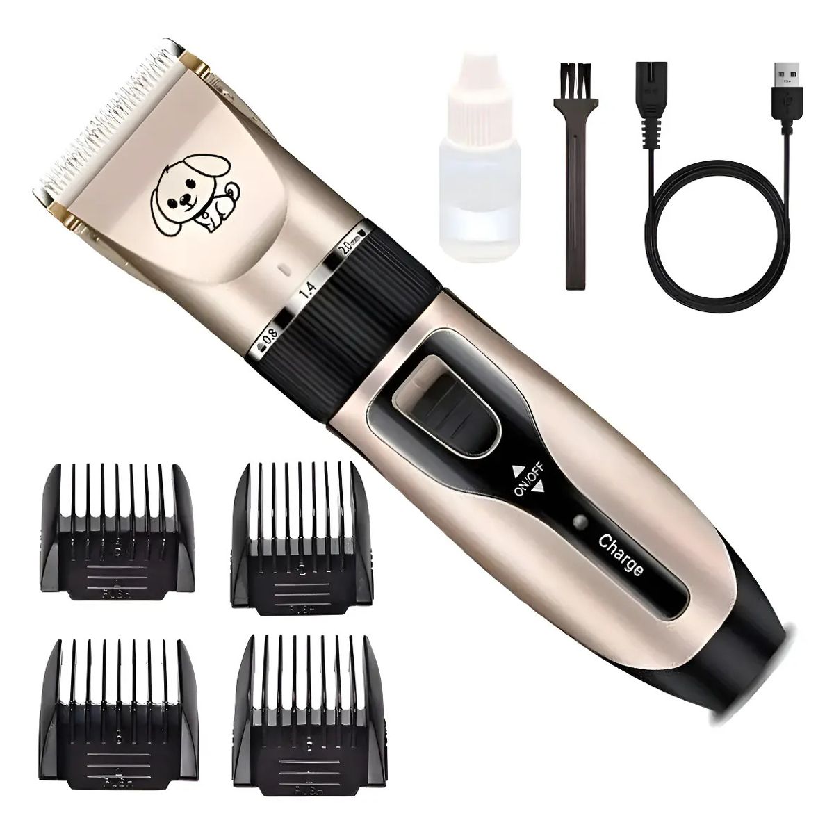 GENERICO - Máquina Afeitar Kit Cortapelo Perro Mascotas Profesional