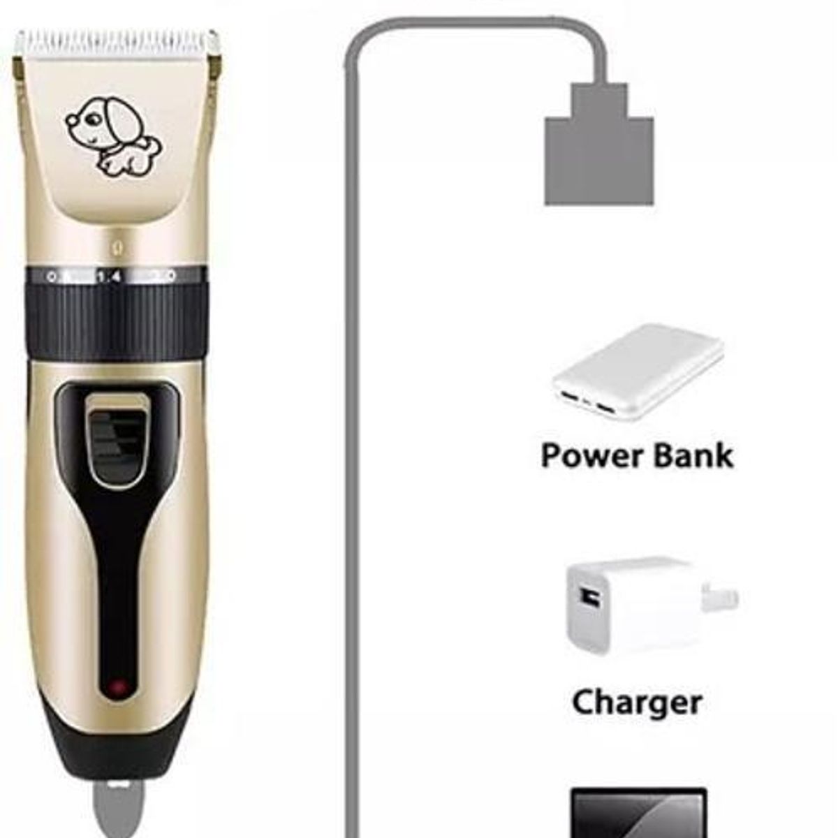 GENERICO - Máquina Afeitar Kit Cortapelo Perro Mascotas Profesional