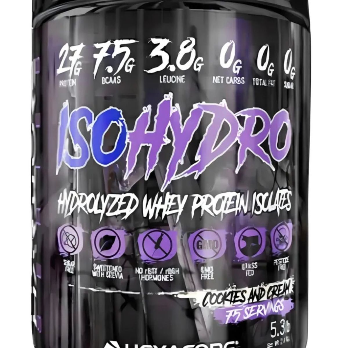 HEXACORE - Proteina Isolate Hexacore IsoHydro aislada 5.3 libras 75 servicios COOKIES AND CREEMS