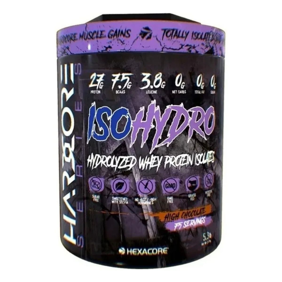 HEXACORE - Proteina Isolate Hexacore IsoHydro aislada 5.3 libras 75 servicios CHOCOLATE