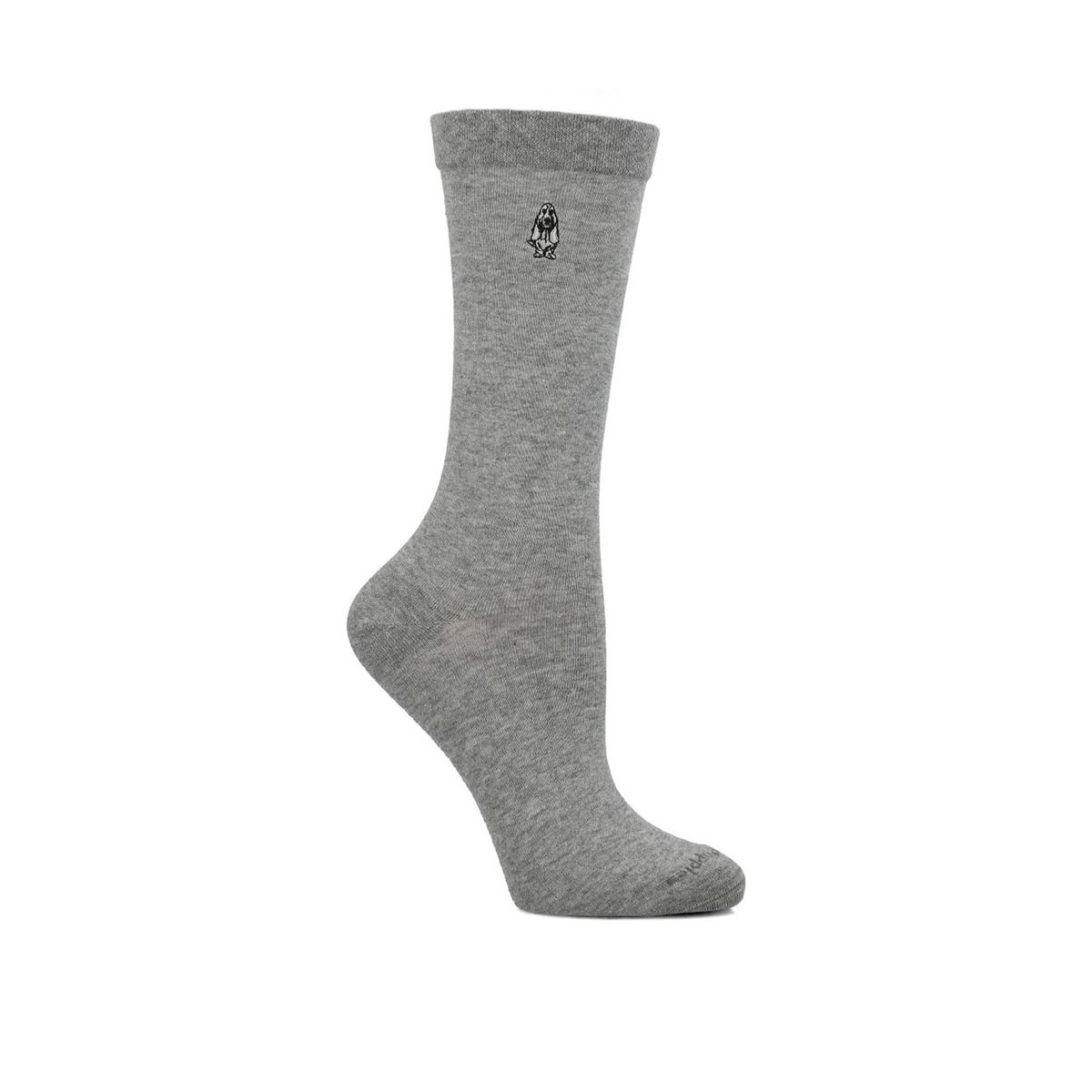 HUSH PUPPIES - Calcetín Algodón Mujer C Cuff Plain Gris HUSH PUPPIES