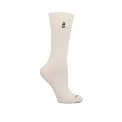 HUSH PUPPIES - Calcetín Algodón Mujer C Cuff Plain Crema