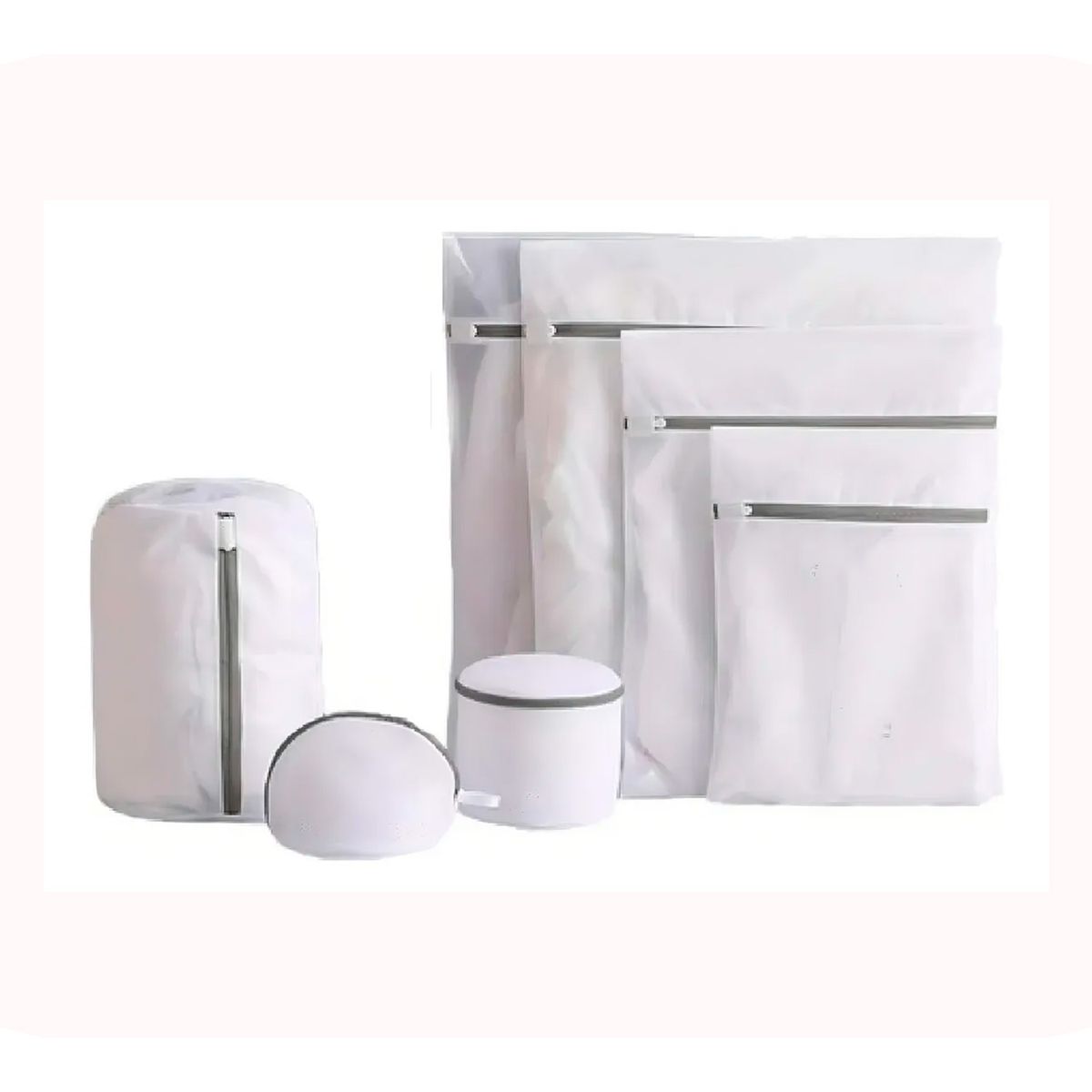 GENERICO - Bolsas protectoras para  lavandería ropa delicada 7 Unidades