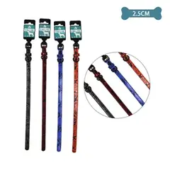GENERICO - Collar PU para mascota Color Aleatorio 2.5cm 12pcs