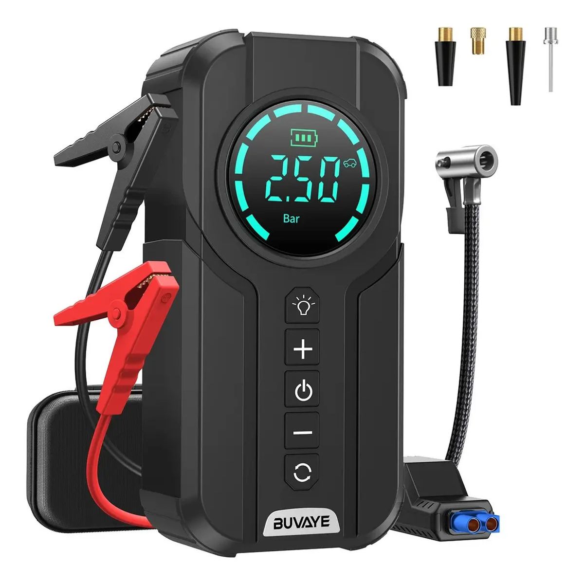 GENERICO - Arrancador Partidor Inflador Compresor Portátil Digital 12v Led 150psi Auto Moto