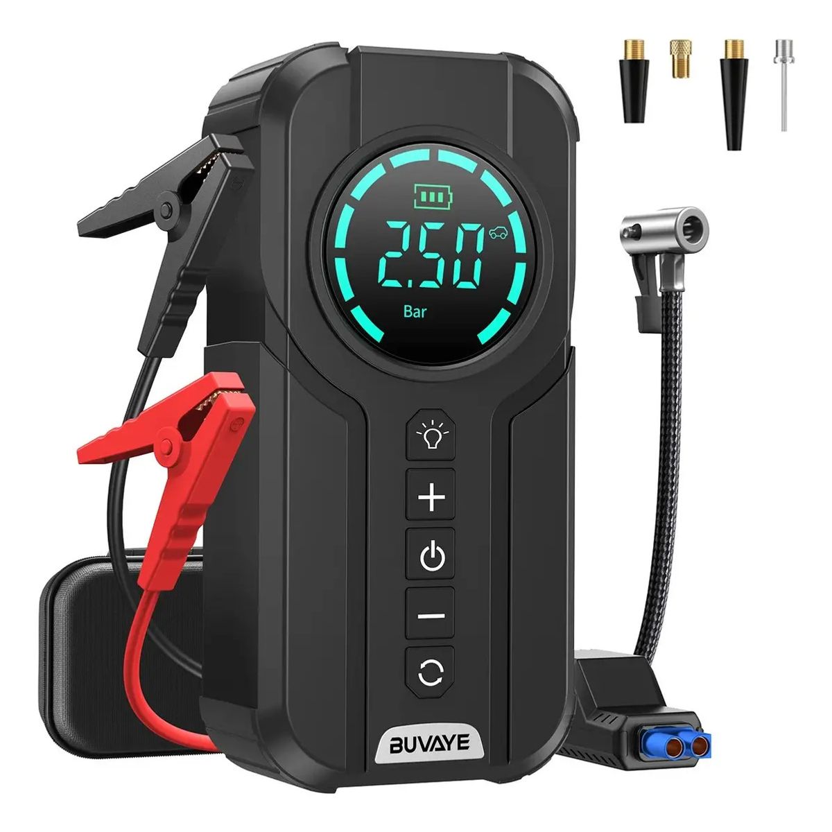 GENERICO - Arrancador Partidor Inflador Compresor Portátil Digital 12v Led 150psi Auto Moto