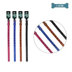 GENERICO - Collar PU con tachuelas Color Aleatorio 1.5cm 12pcs