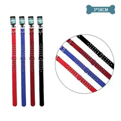 GENERICO - Collar para mascota Color Aleatorio 3x58cm 12pcs