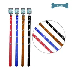 GENERICO - Collar PU con tachuelas de perro Color Aleatorio 2.5cm 12pcs