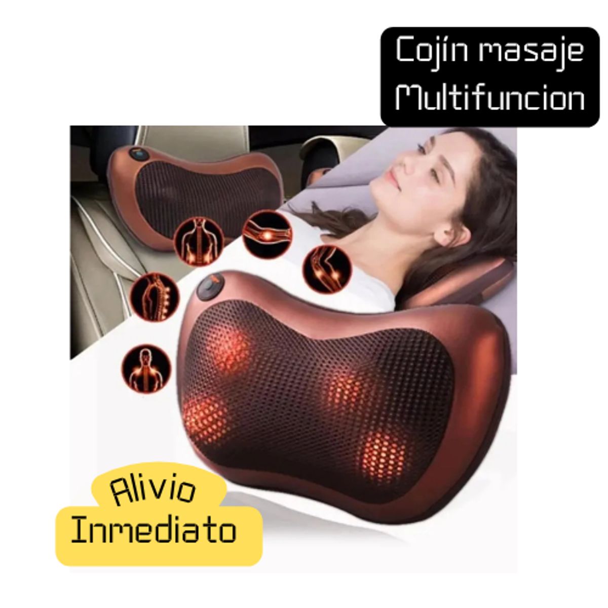 MOVI - Cojín Masaje Multifuncional- Alivio estrés