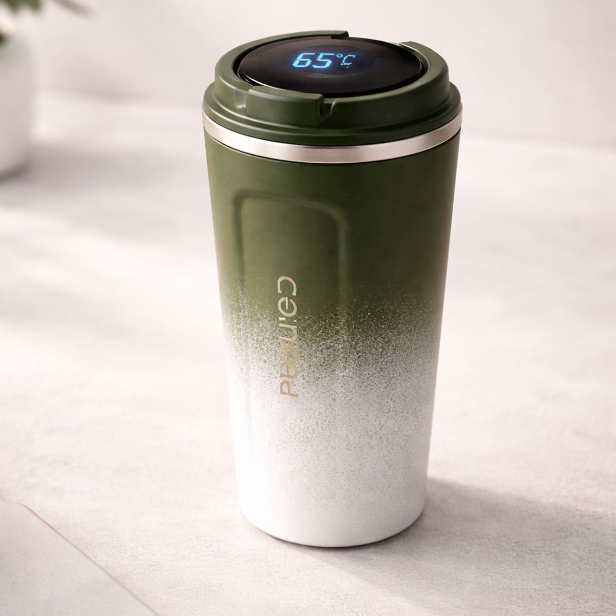 MOVI - Vaso Térmico LED 470ml Doble Aislación Acero Premium