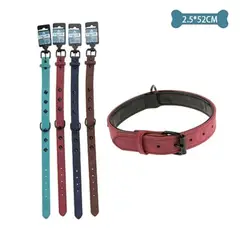 GENERICO - Collar PU para mascota Color Aleatorio 2.5x52cm 12pcs