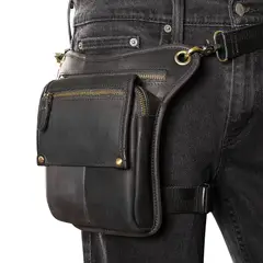 FRANZ MOSSI - MUSLERA DE CUERO BANANO CUERO NATURAL NEGRO ONYX