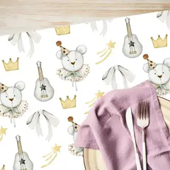 LAFANTINA - INDIVIDUALES DE PAPEL REUTILIZABLES FIESTA GRIS