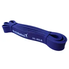 BODY NATION - Banda Elástica Power Band Morada 35-85 lbs 32 mm Calistenia Gym
