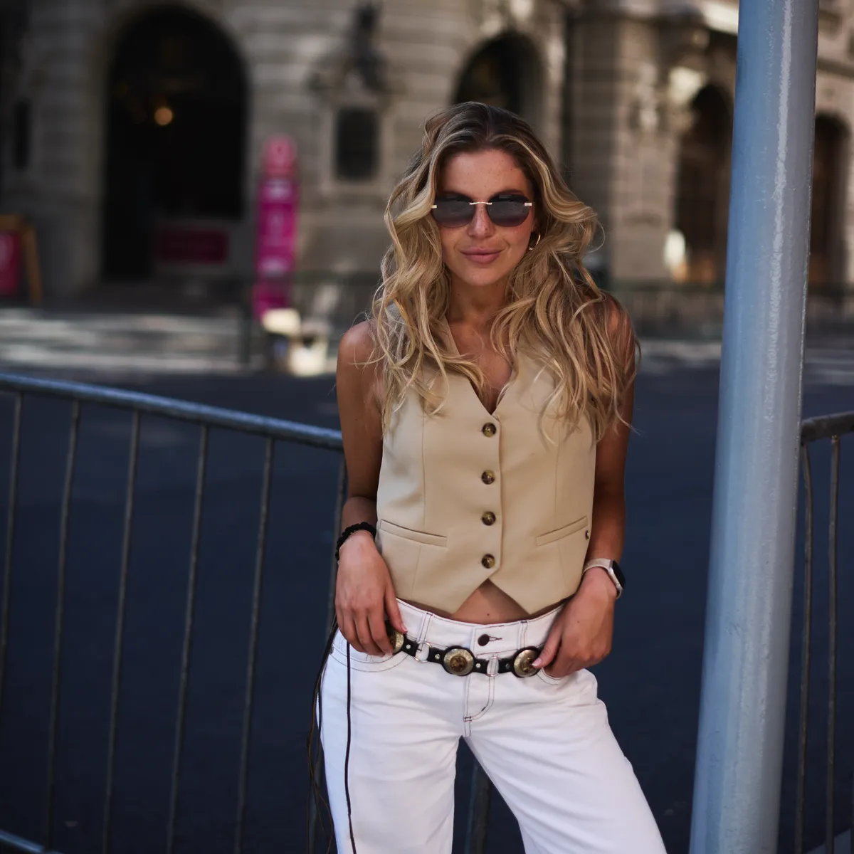 EFESIS - Vest Regular Botones Mujer